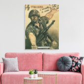 Enlist Propaganda Poster Canvas Afdruk (Insitu (Woonkamer))