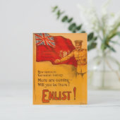 Enlist voor Canada! Briefkaart (Staand voorkant)