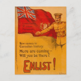 Enlist voor Canada! Briefkaart
