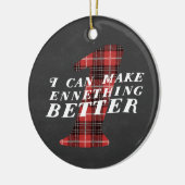 Enneagram 1 Funny Kerstthema Ornament (Links)
