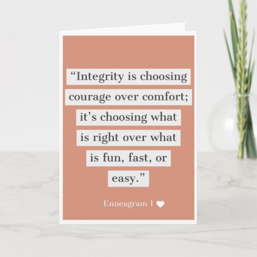 Enneagram-1-Kaart Kaart (Voorkant)