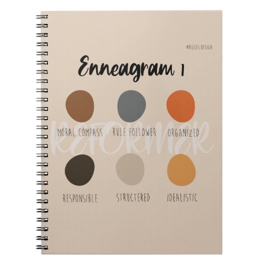 Enneagram 1 notitieboek (Voorkant)