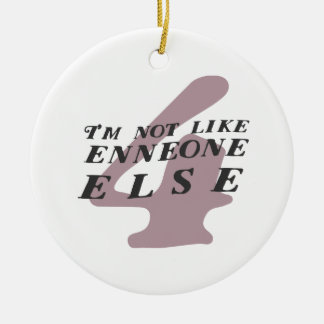 Enneagram 4 Funny Kerstversier Keramisch Ornament