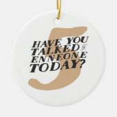 Enneagram 5 Funny Kerstversier Keramisch Ornament (Voorkant)
