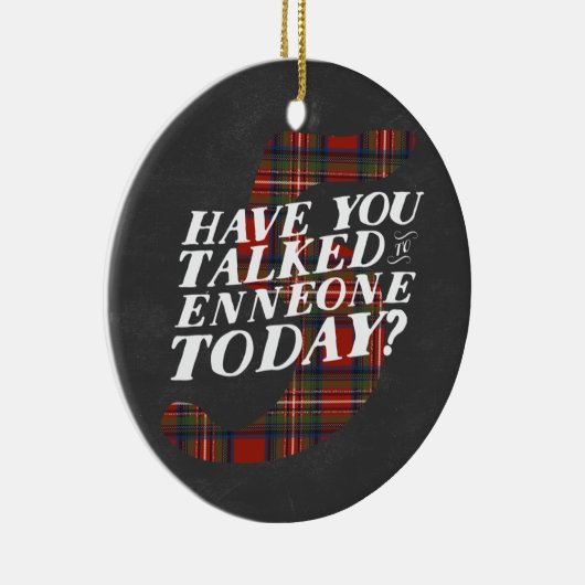 Enneagram 5 Kerstmis Keramisch Ornament (Rechts)