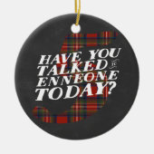 Enneagram 5 Kerstmis Keramisch Ornament (Voorkant)