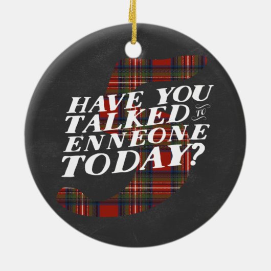 Enneagram 5 Kerstmis Keramisch Ornament (Achterkant)