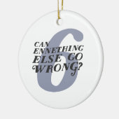 Enneagram 6 Funny Kerstversier Keramisch Ornament (Links)