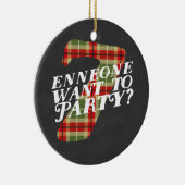 Enneagram 7 Funny Kerstmis Thorment Ornament (Rechts)