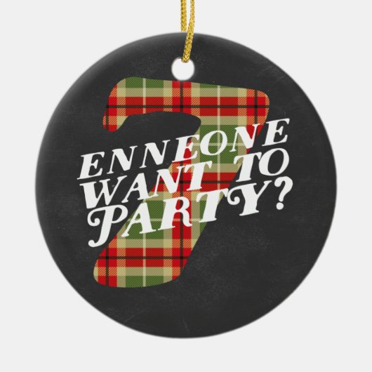 Enneagram 7 Funny Kerstmis Thorment Ornament (Voorkant)