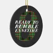 Enneagram 8 Funny Kerstmis Gedekte versiering Keramisch Ornament (Rechts)