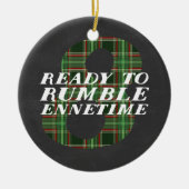 Enneagram 8 Funny Kerstmis Gedekte versiering Keramisch Ornament (Voorkant)