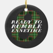 Enneagram 8 Funny Kerstmis Gedekte versiering Keramisch Ornament (Achterkant)