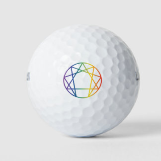 Enneagram-symbool Golfballen