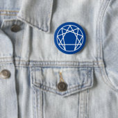 Enneagram-symbool Ronde Button 5,7 Cm (In situ)