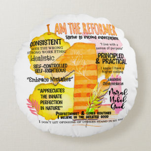 Enneagram type 1 - ik ben de hervormer rond kussen