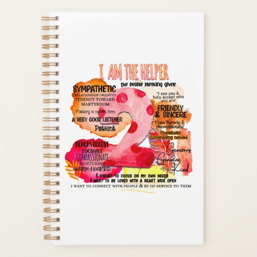 Enneagram type 2 - ik ben de helper planner (Voorkant)