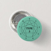 Enneagram Type 3 Button (Voorkant /achterkant)