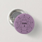 Enneagram Type 4 Button (Voorkant /achterkant)