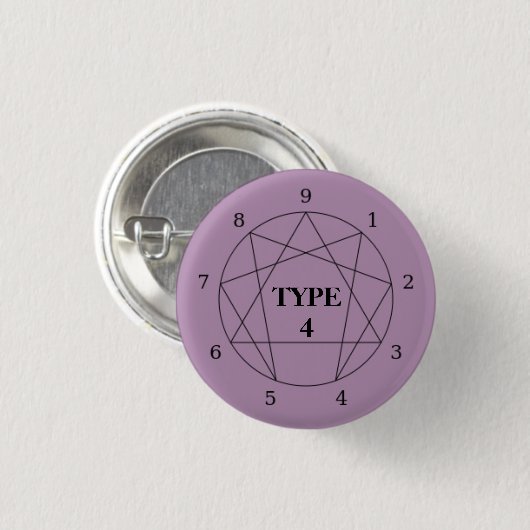 Enneagram Type 4 Button (Voorkant /achterkant)