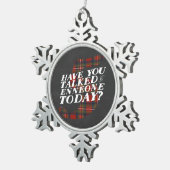 Enneagram type 5 Funny Snowflake Ornament (Rechts)