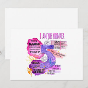 Enneagram type 5 - ik ben de denker feestdagenkaart