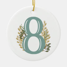 Enneagram Type 8 Floral kerstversiering