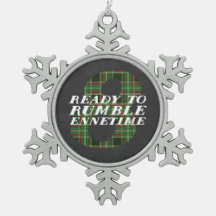 Enneagram Type 8 Funny Snowflake Ornament