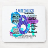 Enneagram type 8 - ik ben de uitdager muismat (Voorkant)