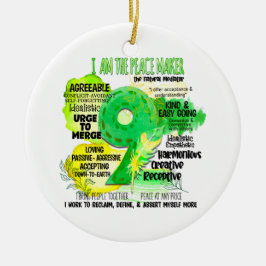 Enneagram type 9 - Ik ben de vredesmaker Keramisch Ornament
