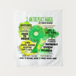 Enneagram type 9 - Ik ben de vredesmaker Wandkleed