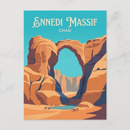 Ennedi Massief Tsjaad Briefkaart (Voorkant)