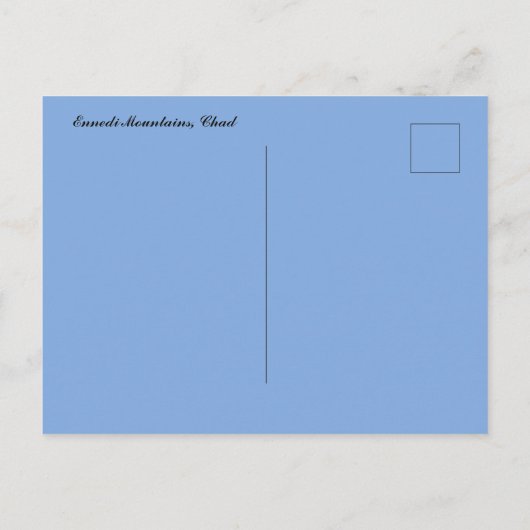 Ennedi Mountains Chad Briefkaart (Achterkant)