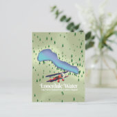 Ennerdale Water, reizen district Reisposter Briefkaart (Staand voorkant)