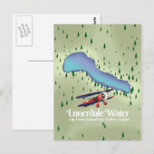 Ennerdale Water, reizen district Reisposter Briefkaart (Voorkant / Achterkant)