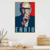 Ennio Morricone Hope Stijl Toewijding Poster (Keuken)