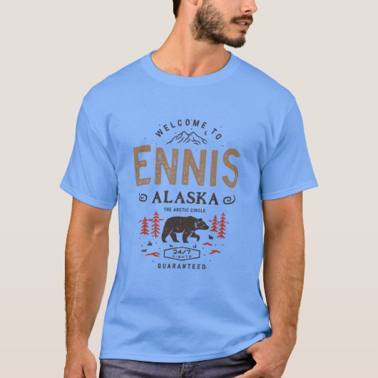 Ennis Alaska Town Oversized T-shirt (Voorkant)