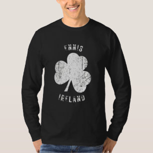 Ennis Clare Ierland Vintage Klaver Versleten Lo T-shirt
