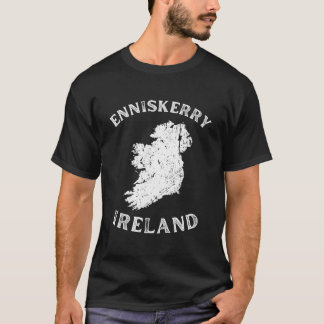 Enniskerry Wicklow Ireland Map Gaelic Hurling T-shirt