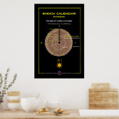 Enoch Calendar Sundial Poster (Keuken)