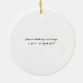 Enoch Mankayi Sontonga Keramisch Ornament (Achterkant)