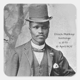 Enoch Mankayi Sontonga Vierkante Sticker