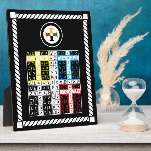 Enochiaanse aarde elementaire tablet fotoplaat (Zijkant)