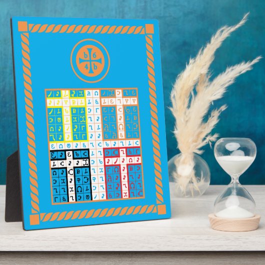 Enochiaanse waterelementaire tablet fotoplaat (Zijkant)