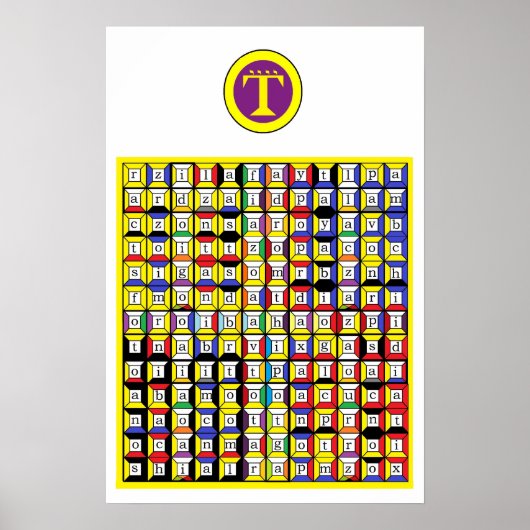 Enochian Air Tablet Poster (Voorkant)