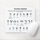 Enochian Alphabet Chart Muismat (Met muis)
