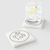 Enochian Angel AAAN Marble Seal Stenen Onderzetter (Zijkant)