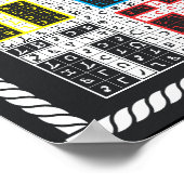 Enochian Earth Elemental Tablet op Canvas Poster (Hoek)