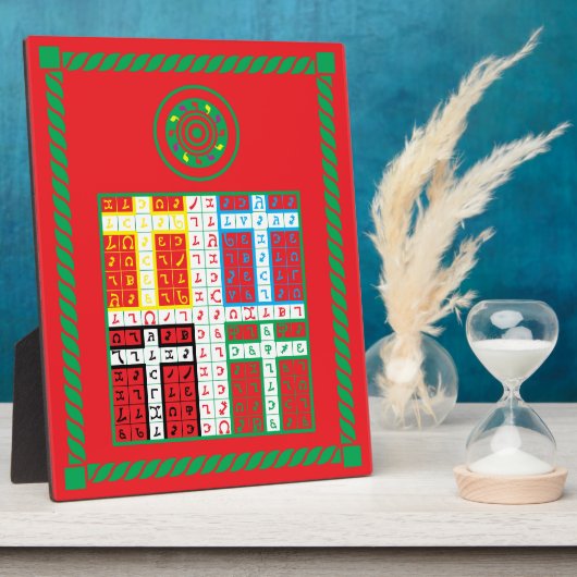 Enochian Fire Elemental Tablet Fotoplaat (Zijkant)