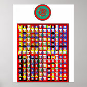 Enochian Fire Tablet Poster (Voorkant)